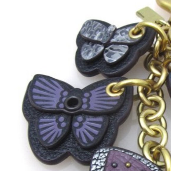COACH NWOT 🦋 GIFT BOX 🦋 Butterfly Cluster Bag Charm RETAIL MODEL - Picture 4 of 6